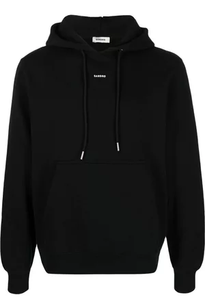 Sandro Logo-print organic cotton hoodie