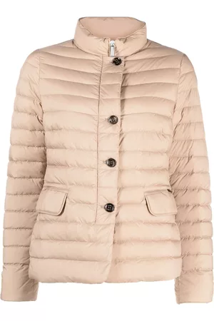 MOORER Logo-patch padded jacket