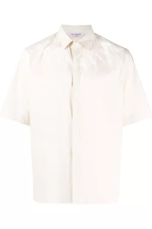 Neil Barrett Men Shirts - Fair Isle thunderbolt-print shirt