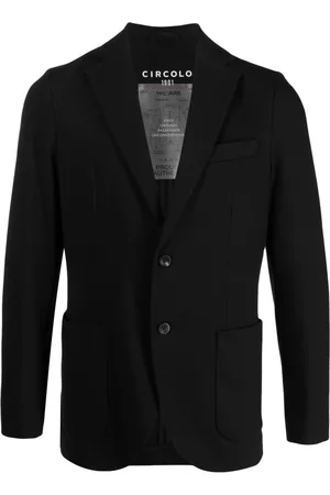 Circolo Men Blazers - Stretch-cotton single-breasted blazer