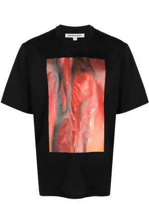 JORDAN LUCA Graphic-print crew-neck cotton T-shirt