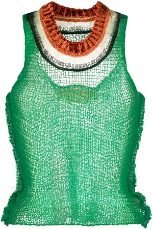 Marni Open-back open-knit top