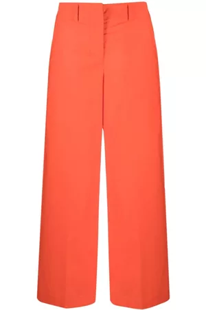 ERIKA CAVALLINI High-waisted cotton trousers