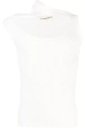 Y / PROJECT Triple Collar ribbed tank top