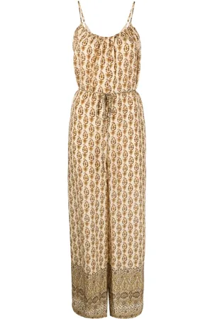 Gold Hawk Provence silk jumpsuit