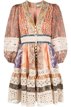 ZIMMERMANN Devi paisley-print linen minidress