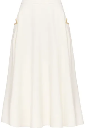 VALENTINO GARAVANI Crepe Couture midi skirt