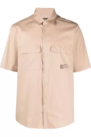 Patrizia Pepe Men Short sleeves - Short-sleeved button-up shirt