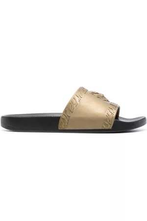 Roberto Cavalli Women Sandals - Open-toe embossed-logo slides