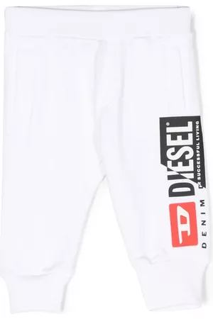 Diesel Pants - Logo-print cotton track pants