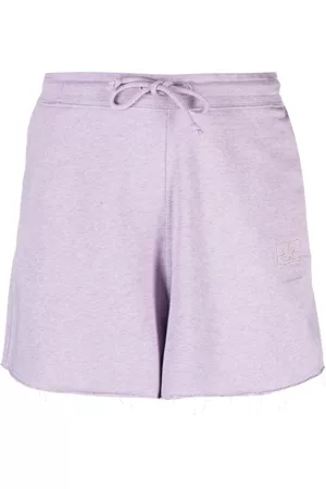 Ganni Drawstring-waist organic-cotton shorts