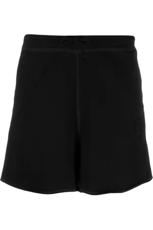 Ganni Logo-patch short shorts