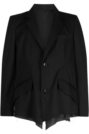 Sulvam Asymmetric wool blazer