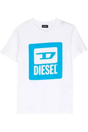 Diesel Boys Short Sleeve - Logo-print cotton T-shirt