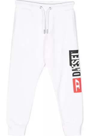 Diesel Boys Pants - Logo-print cotton track pants