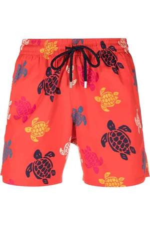 Vilebrequin Men Swim Shorts - Turtle-print swim shorts