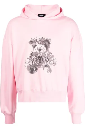 We11 Done Teddy bear-print cotton hoodie