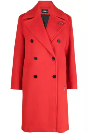 Karl Lagerfeld Women Coats - Double-breasted mid-length coat