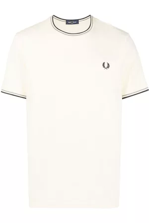 Fred Perry Men Short Sleeve - Logo-embroidered cotton T-shirt