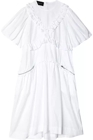 Simone Rocha Zip-pockets ruffled cotton dress