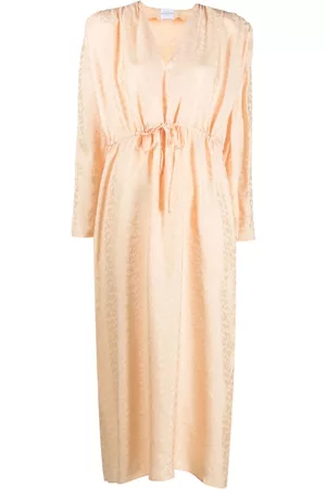 ROSEANNA Jacquard-pattern belted dress