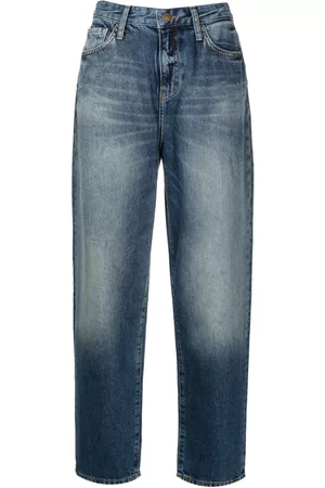 Armani Exchange Logo-patch girlfriend jeans