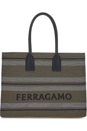 Salvatore Ferragamo Signature (L) striped tote bag