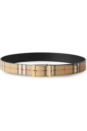 Burberry Men Belts - Logo-engraved reversible belt