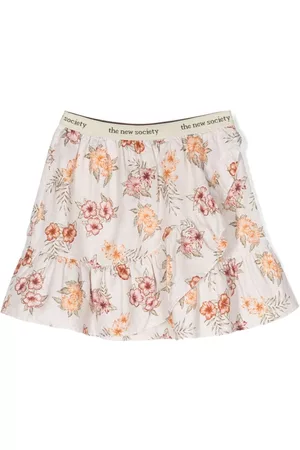 The New Society Girls Printed Skirts - Palermo floral-print miniskirt