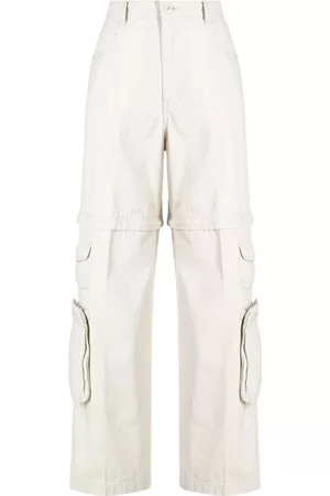 Izzue High-waisted cotton cargo pants