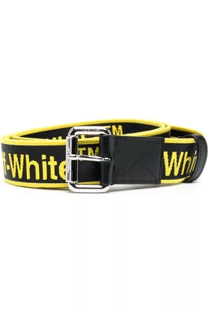 OFF-WHITE Men Belts - Logo-jacquard buckled belt