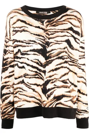 Roberto Cavalli Animal-print long-sleeve T-shirt