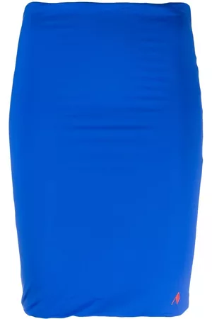 The Attico Raised-logo pencil skirt