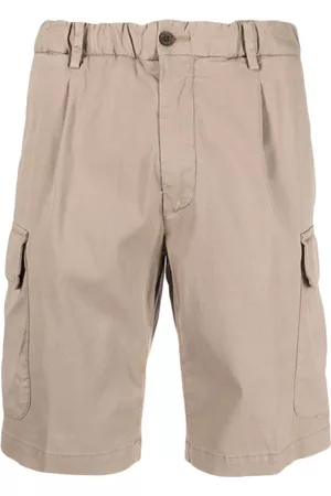 corneliani Men Shorts - Elasticated-waist cargo shorts