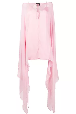 ‎Taller Marmo‎ Semi-sheer draped minidress