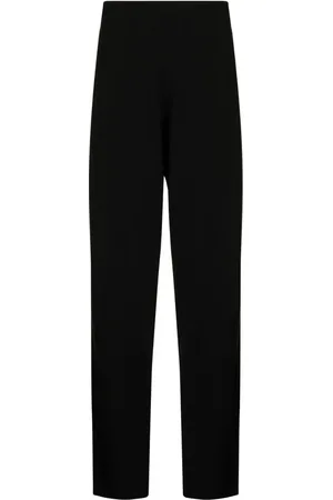 BRIONI Elasticated-waist cotton-cashmere blend trousers