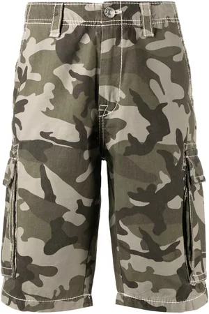 True Religion Men Shorts - Camouflage-print cargo shorts