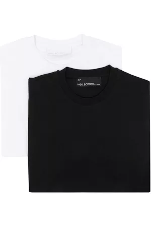 Neil Barrett Men Short Sleeve - Basic two-piece T-shirt pack
