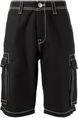 True Religion Men Shorts - Contrast-stiching cargo shorts