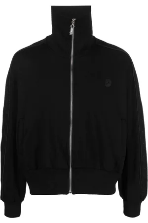 Youths in Balaclava Logo-embroidered zip-up sweatshirt