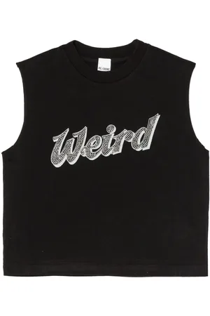 RE/DONE Rhinestone cropped vest