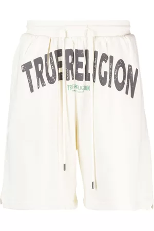 True Religion Men Sports Shorts - Logo-print drawstring shorts