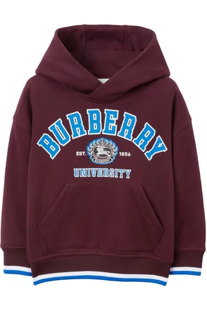 Burberry College logo-print cotton hoodie
