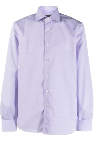 corneliani Men Shirts - Spread-collar cotton shirt