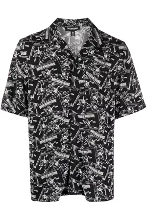 True Religion Men Short sleeves - Graphic-print short-sleeve shirt