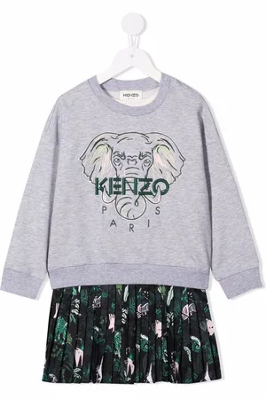 Kenzo Elephant-print cotton dress