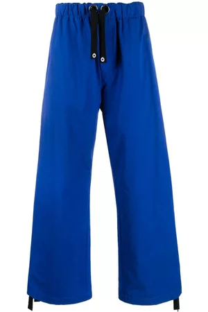 VERSACE Wide-leg cotton track pants