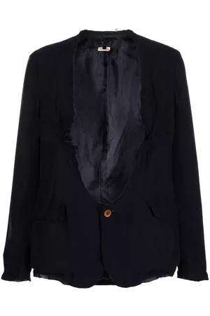 Comme des Garçons Raw-edge single-button blazer