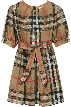 Burberry Vintage-Check silk dress