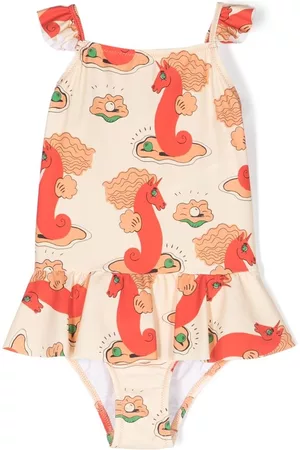 Mini Rodini Girls Printed Skirts - Unicorn Seahorse-print skirt swimsuit